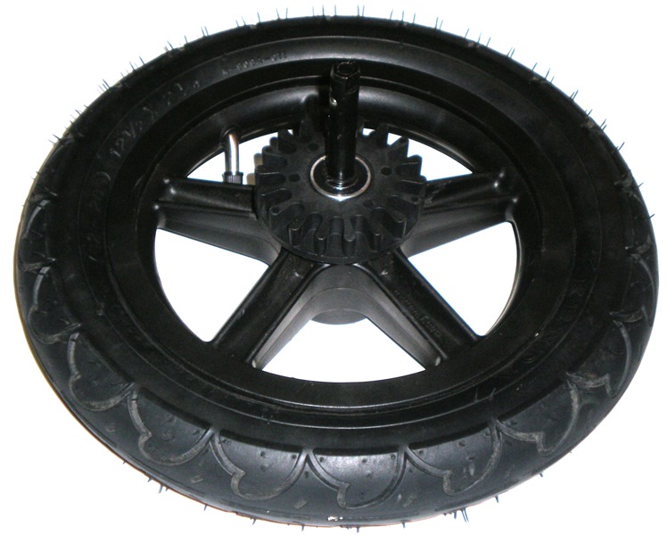 Achterwiel 12" met banden-816