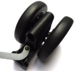 Achterwielen donker grijs met rem-1982